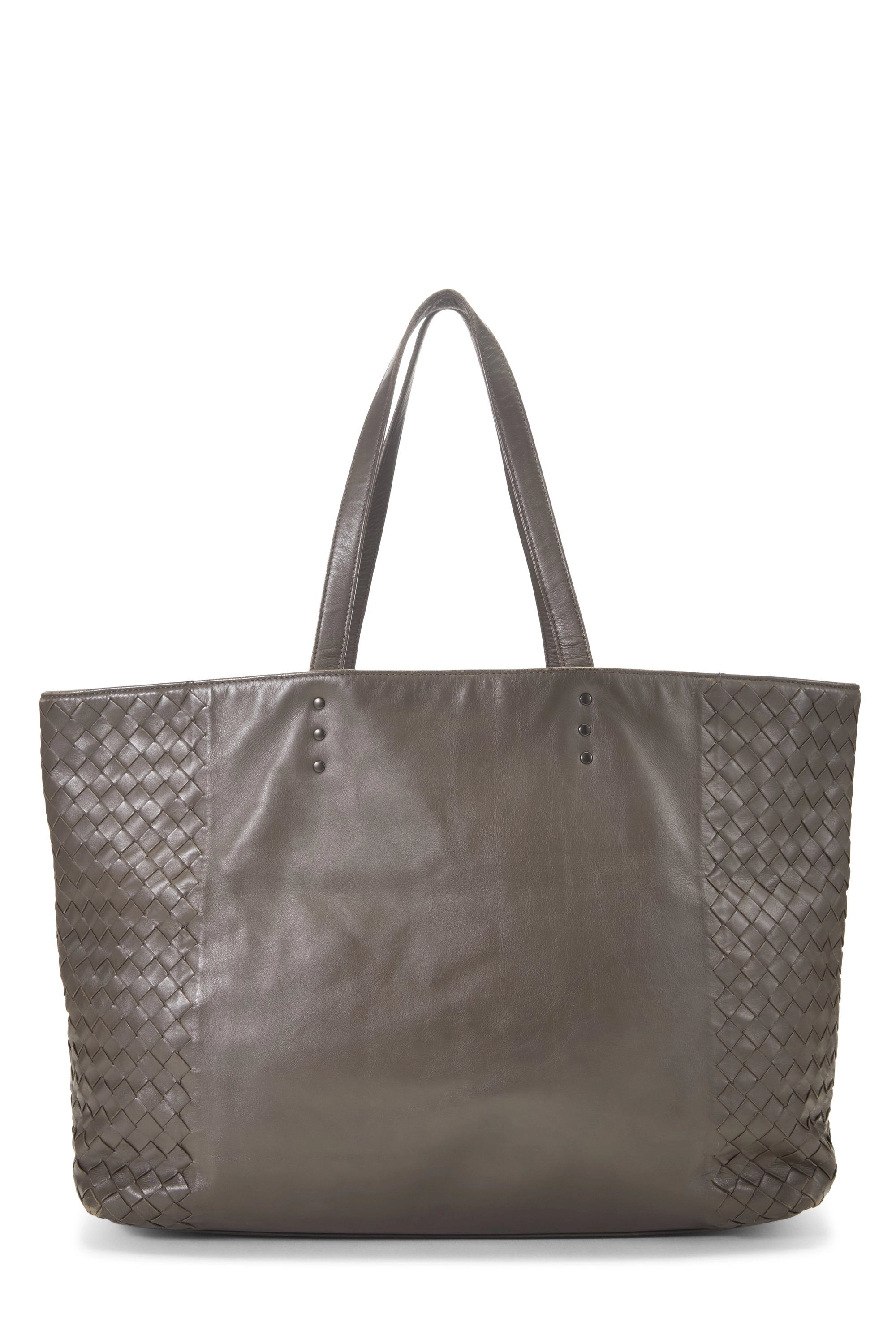Grey Intrecciato Tote
