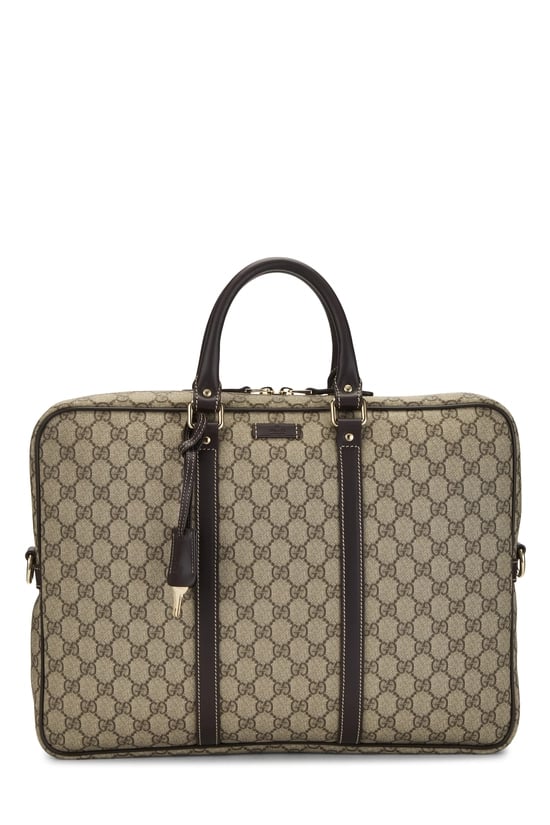 Brown GG Supreme Canvas Briefcase