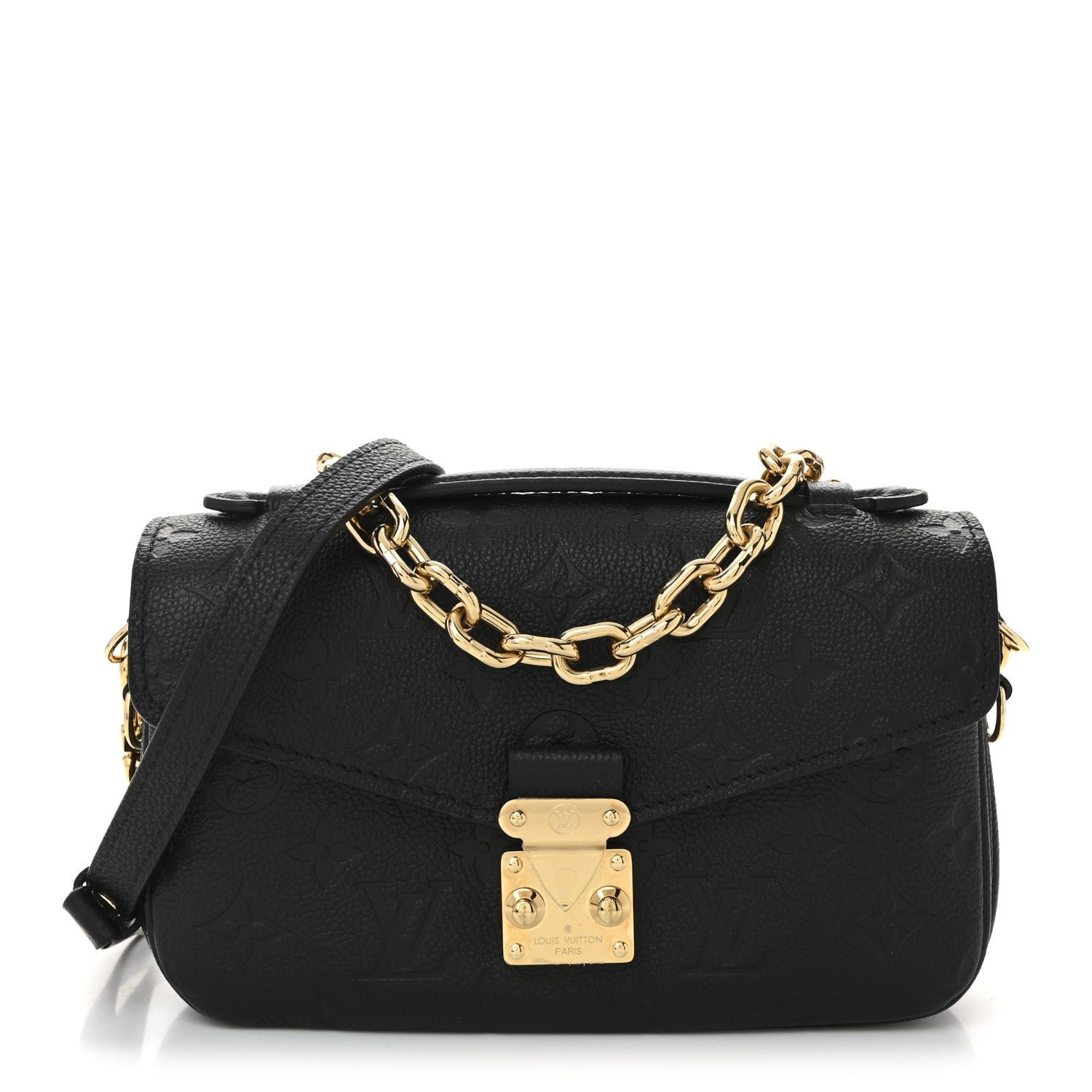 Louis Vuitton Empreinte Pochette Metis East West Black