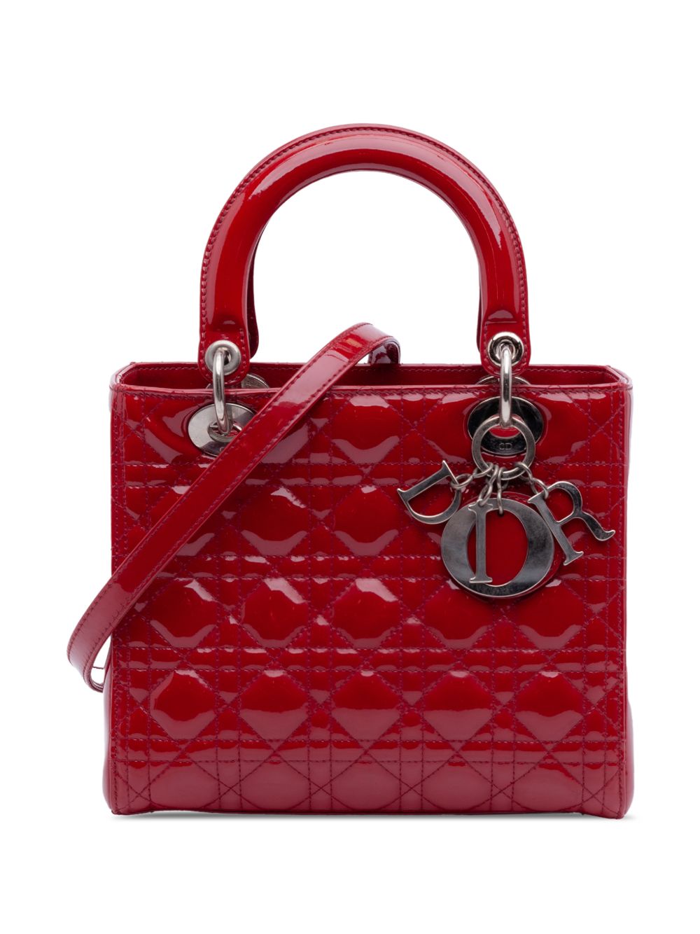 2010-2025 Medium Patent Cannage Lady Dior satchel