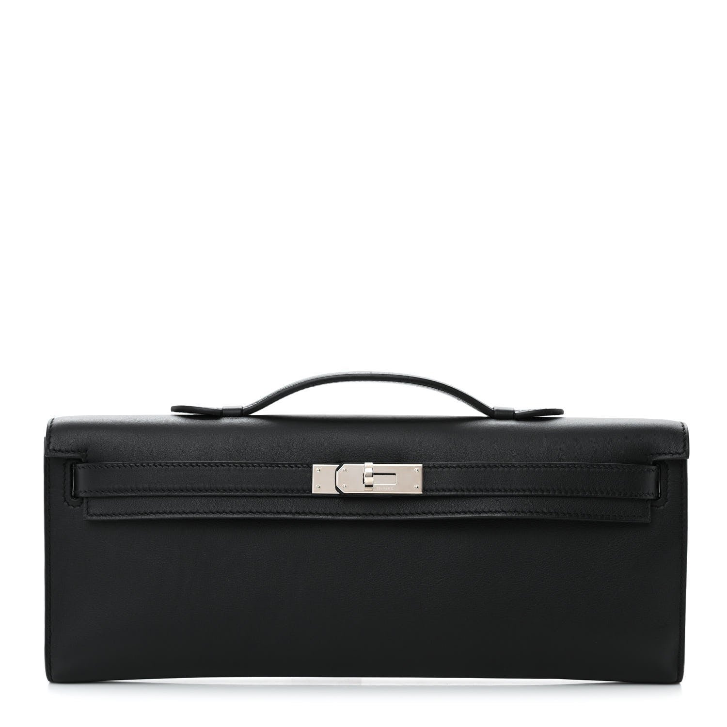 Hermes Swift Kelly Cut Clutch Pochette Black
