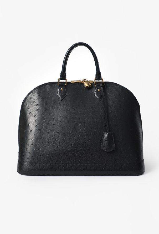 Louis Vuitton Ostrich Alma GM Bag