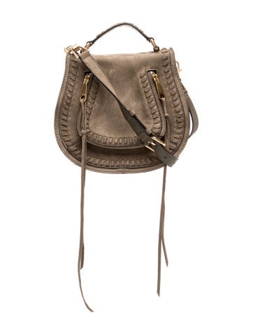 Suede Top Handle Bag