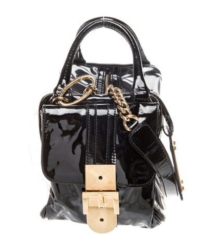 Dolce & Gabbana Gabbana Patent Leather Top Handle Bag