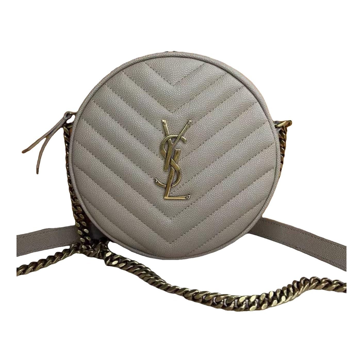 Vinyle leather handbag