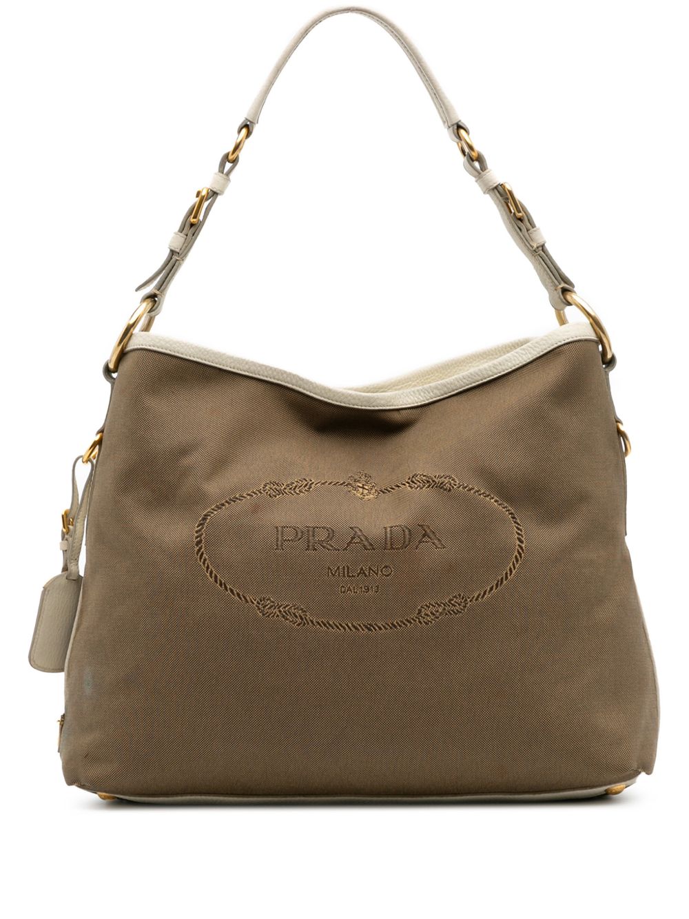 Prada 2013-2025 Canvas Canapa Logo shoulder bag