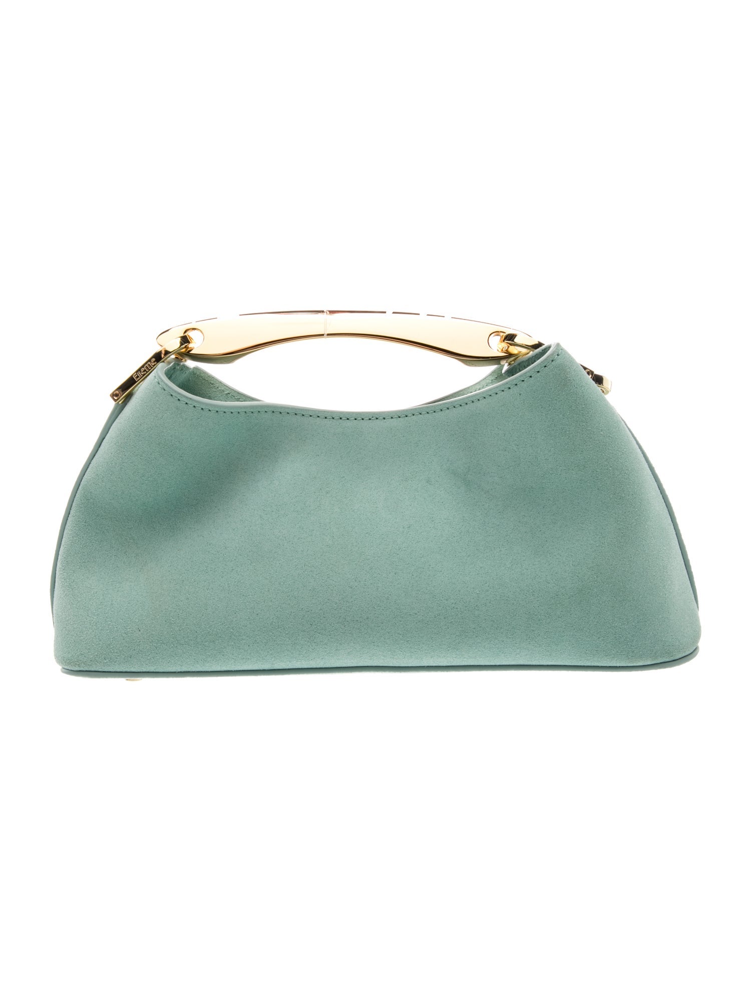 Suede Top Handle Bag