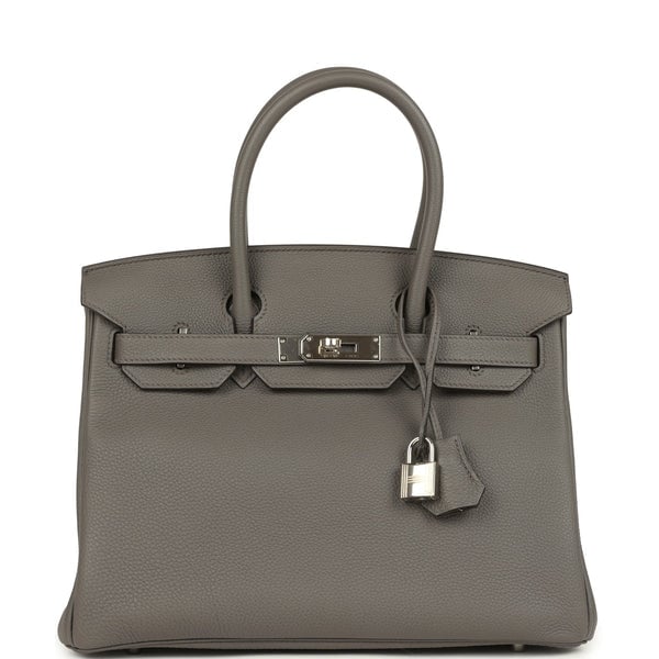 Hermes Hermes Birkin 30 Etain Togo Palladium Hardware