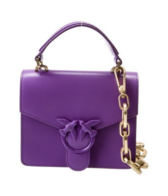 Pinko Leather Top Handle Bag