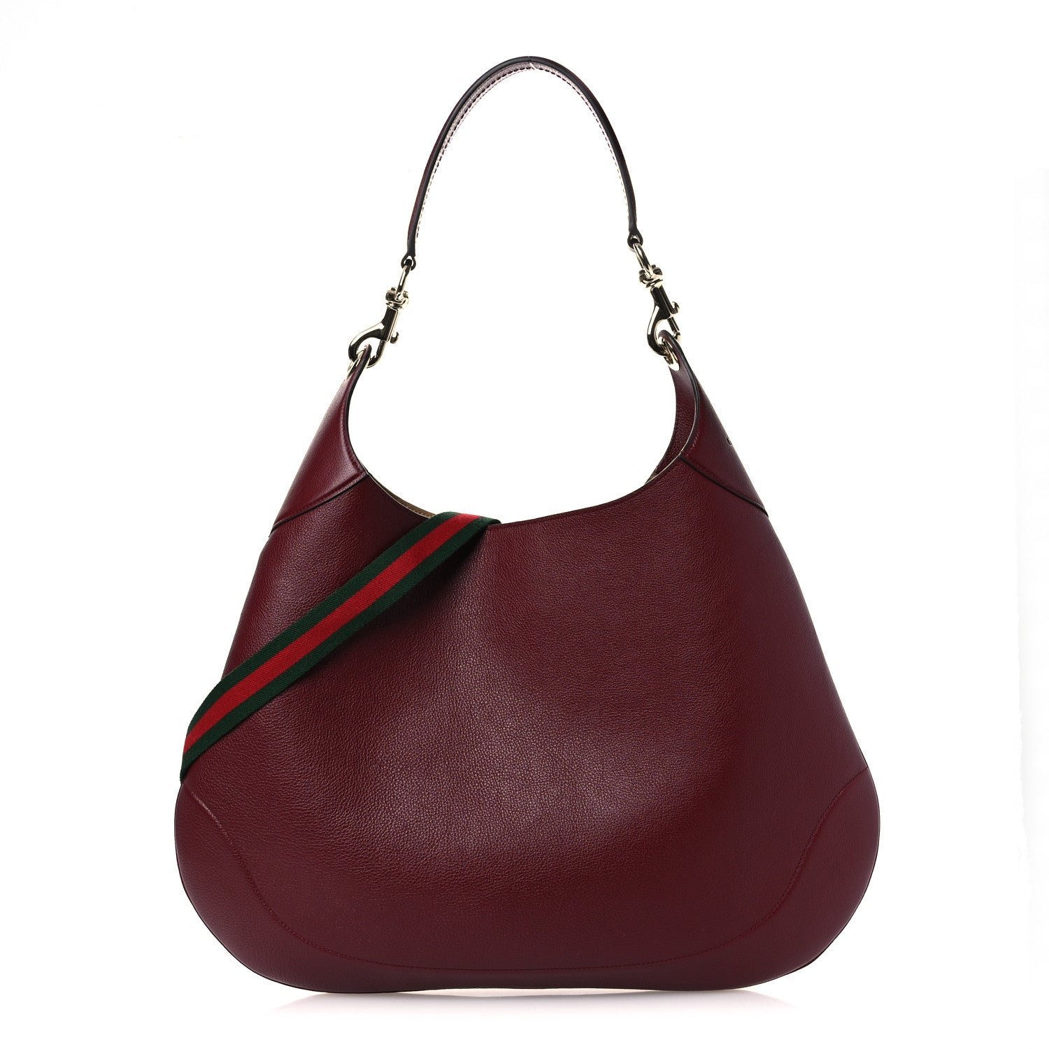 Gucci Soft Grained Calfskin Maxi B Hobo Rosso