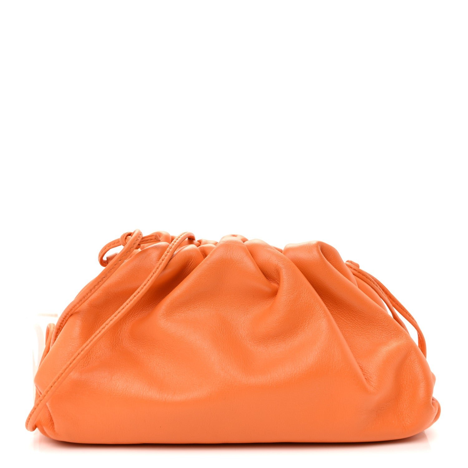 Bottega Veneta Butter Calfskin The Mini Pouch Light Orange