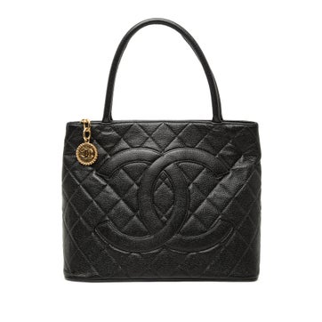 Calf Leather Caviar Medallion Tote