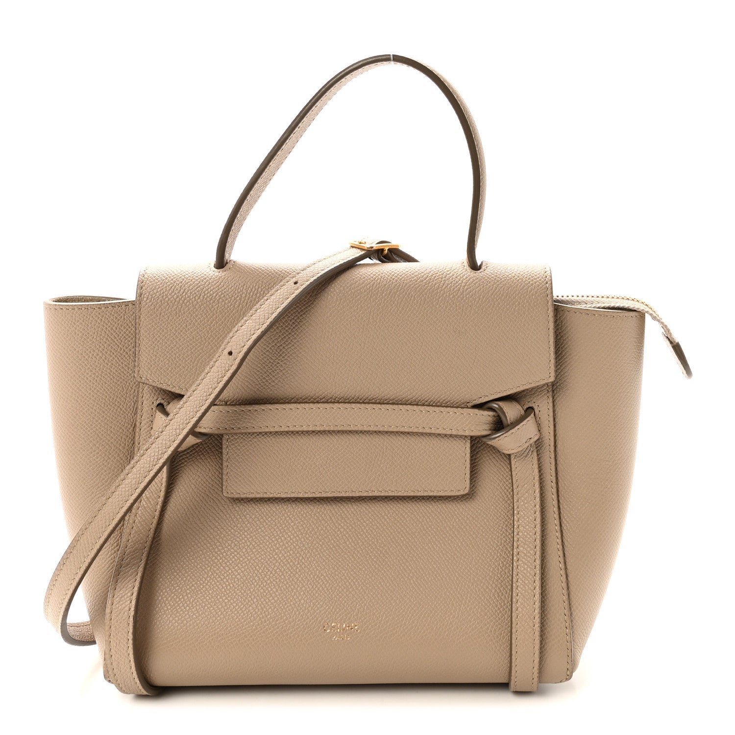 Celine Grained Calfskin Nano Belt Bag Light Taupe