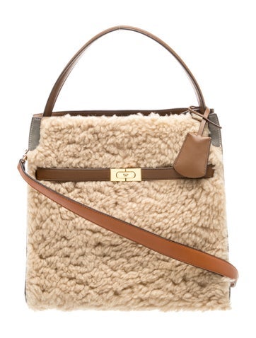 Shearling Lee Radziwill Double Bag Large