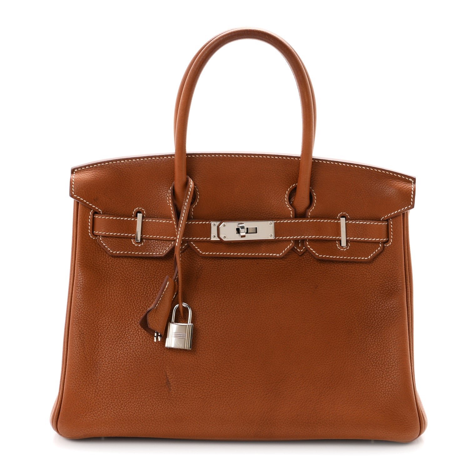 Hermes Natural Barenia Faubourg Birkin 30 Fauve