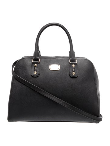 Saffiano Leather Top Handle Bag