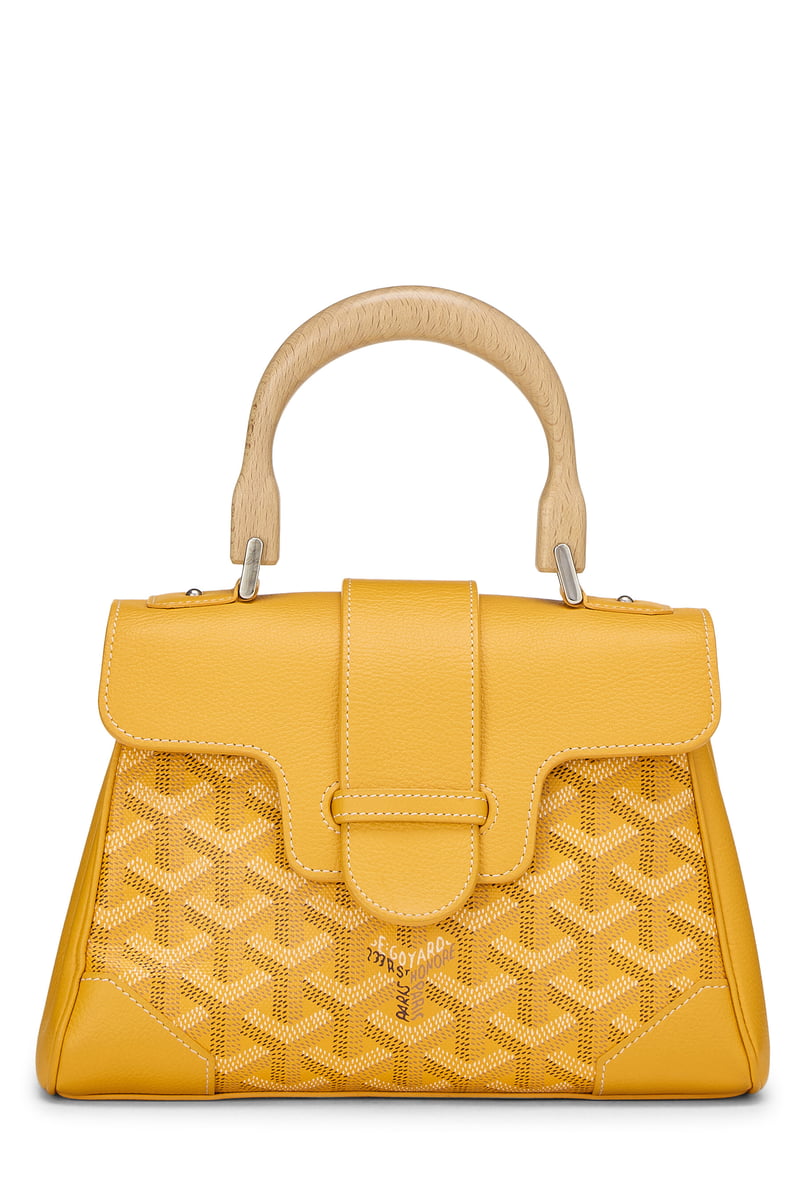 Goyard Yellow Goyardine Canvas Saigon Souple Mini