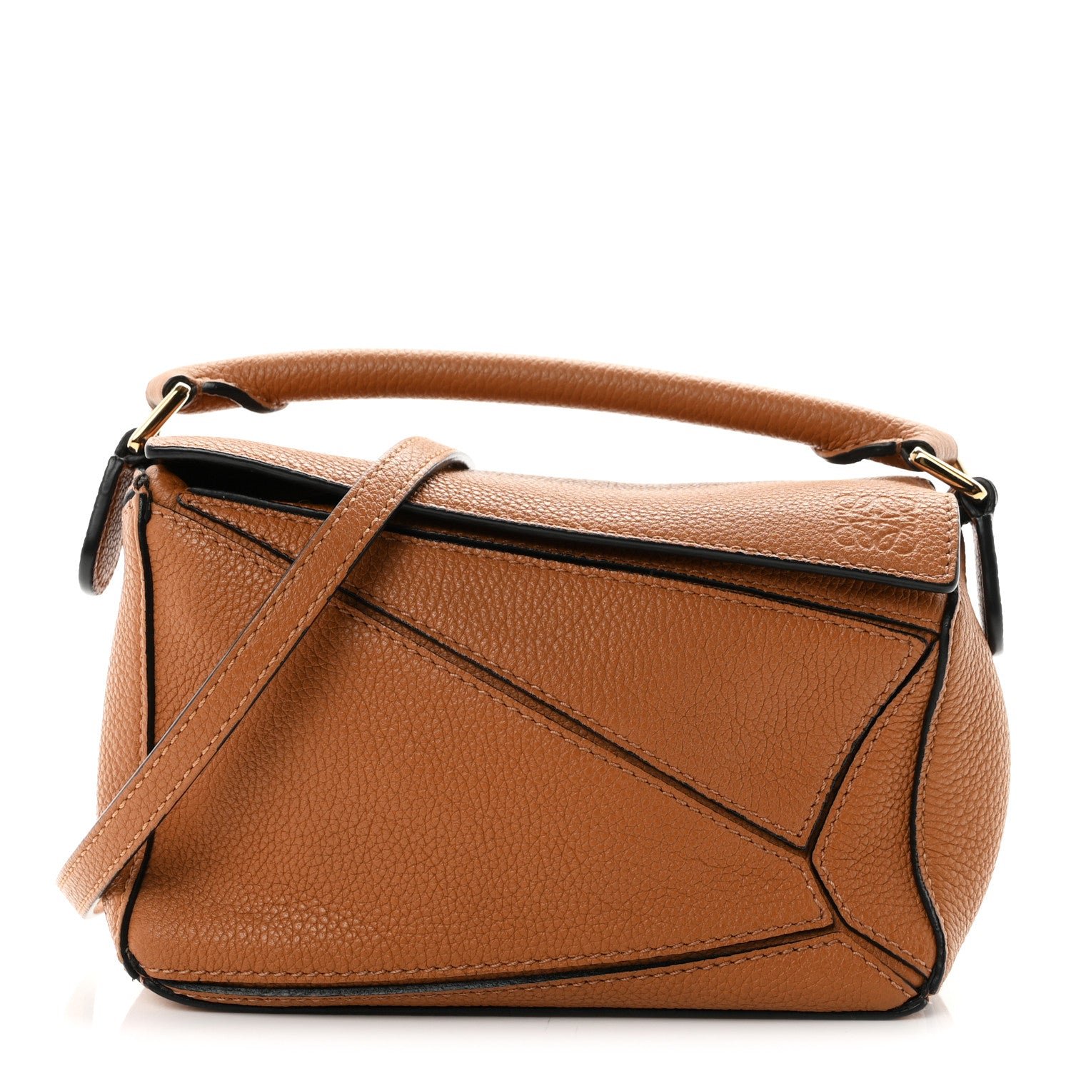 Loewe Calfskin Mini Puzzle Bag Tan