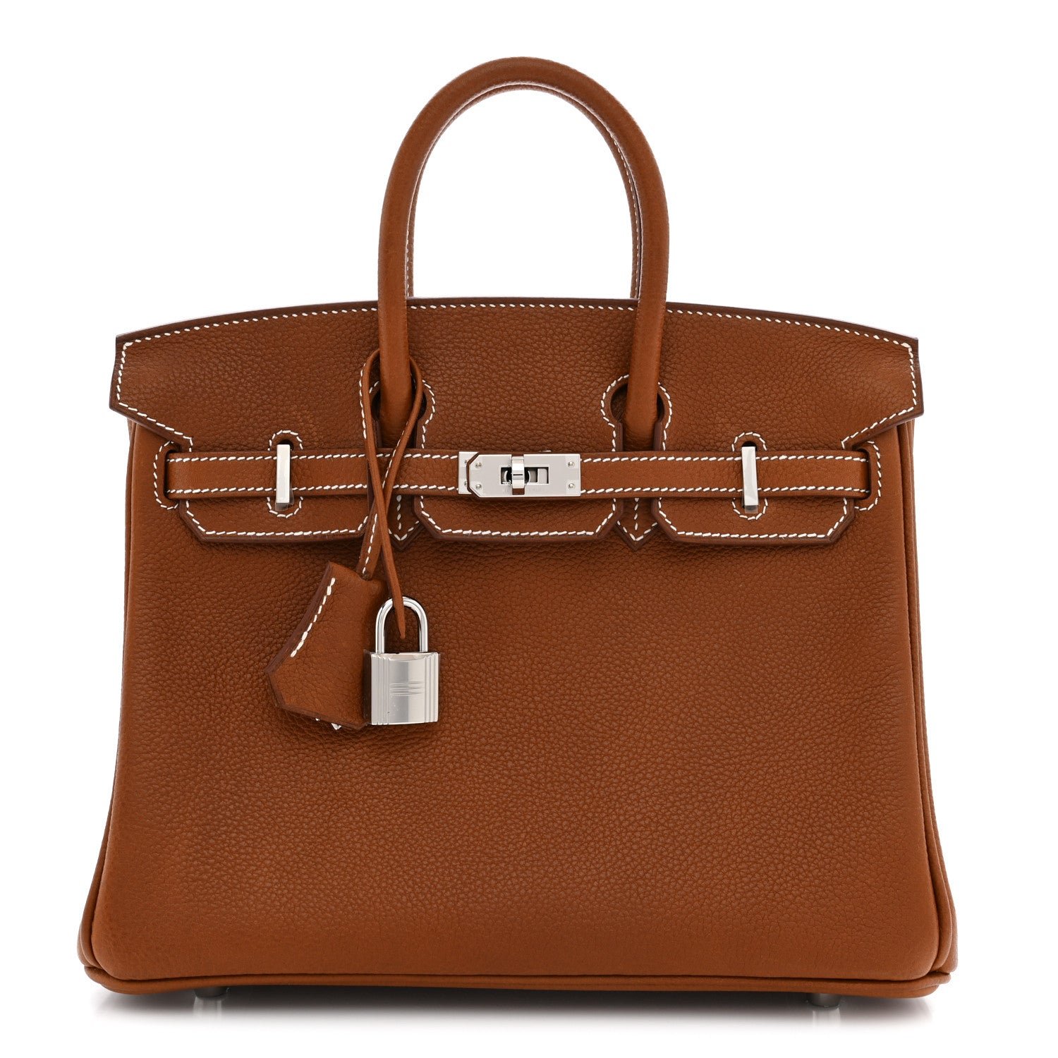 Hermes Natural Barenia Faubourg Birkin 25 Fauve