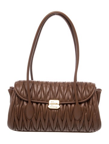 Leather Matelassé shoulder