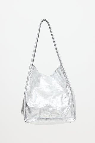 Proenza Schouler Distressed Metallic Leather Bag