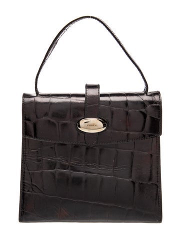 Leather Top Handle Bag