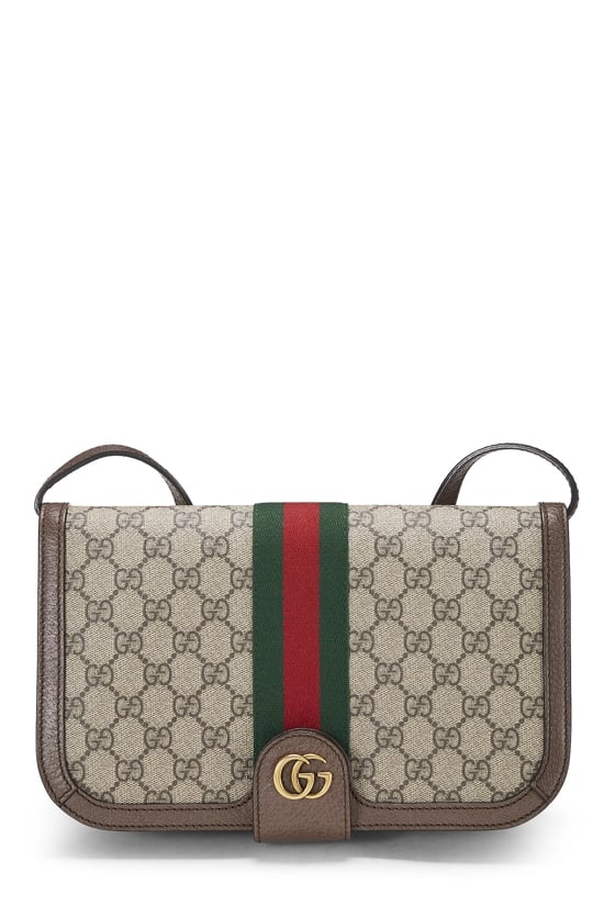 Brown GG Supreme Canvas Ophidia Messenger