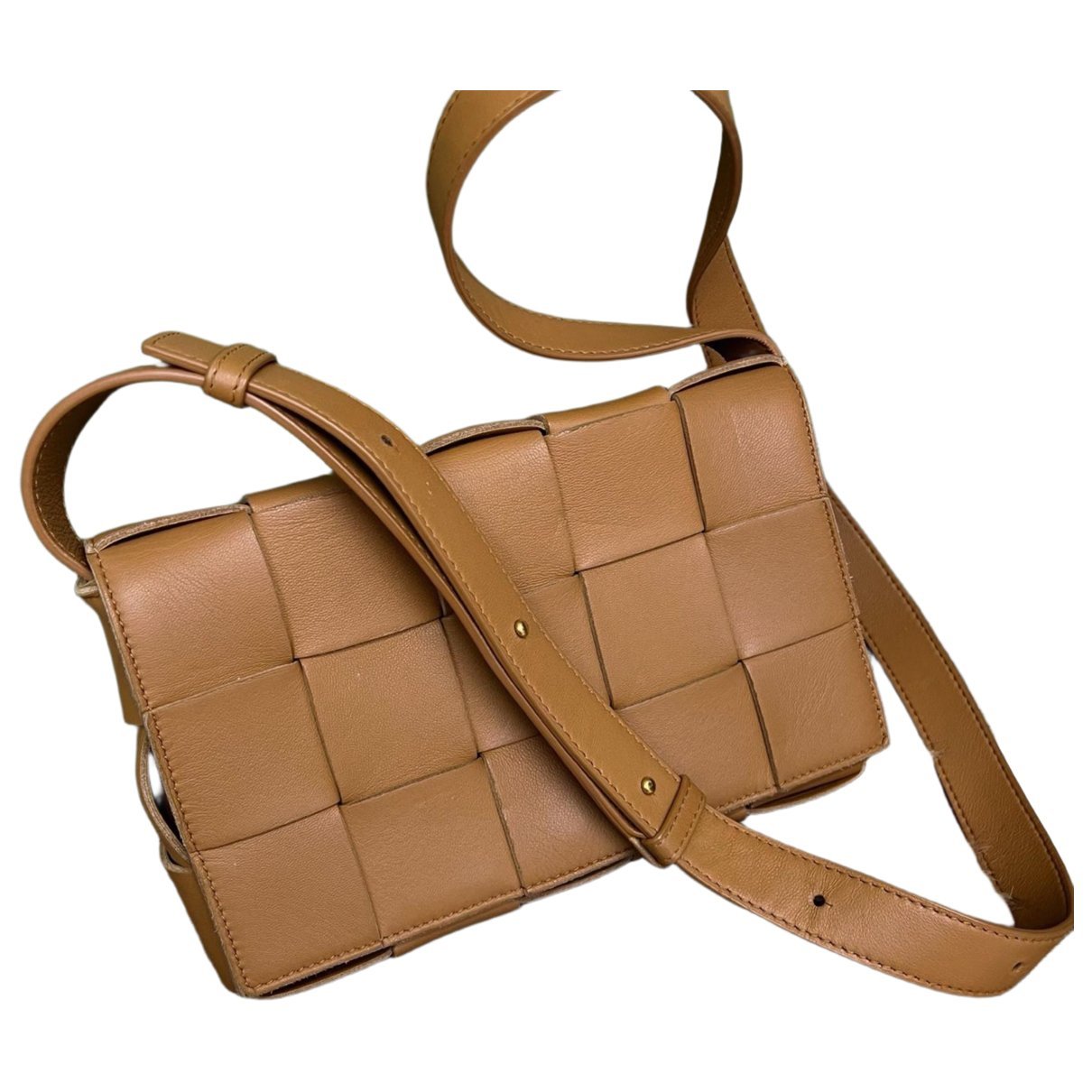 Cassette leather handbag