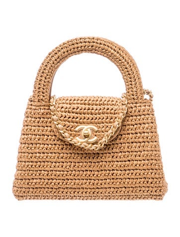 2026 Raffia Nano Kelly Shopper
