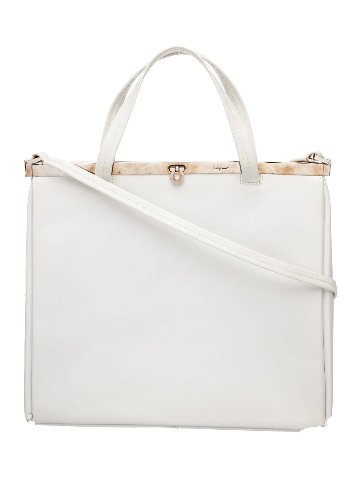 Leather Top Handle Bag