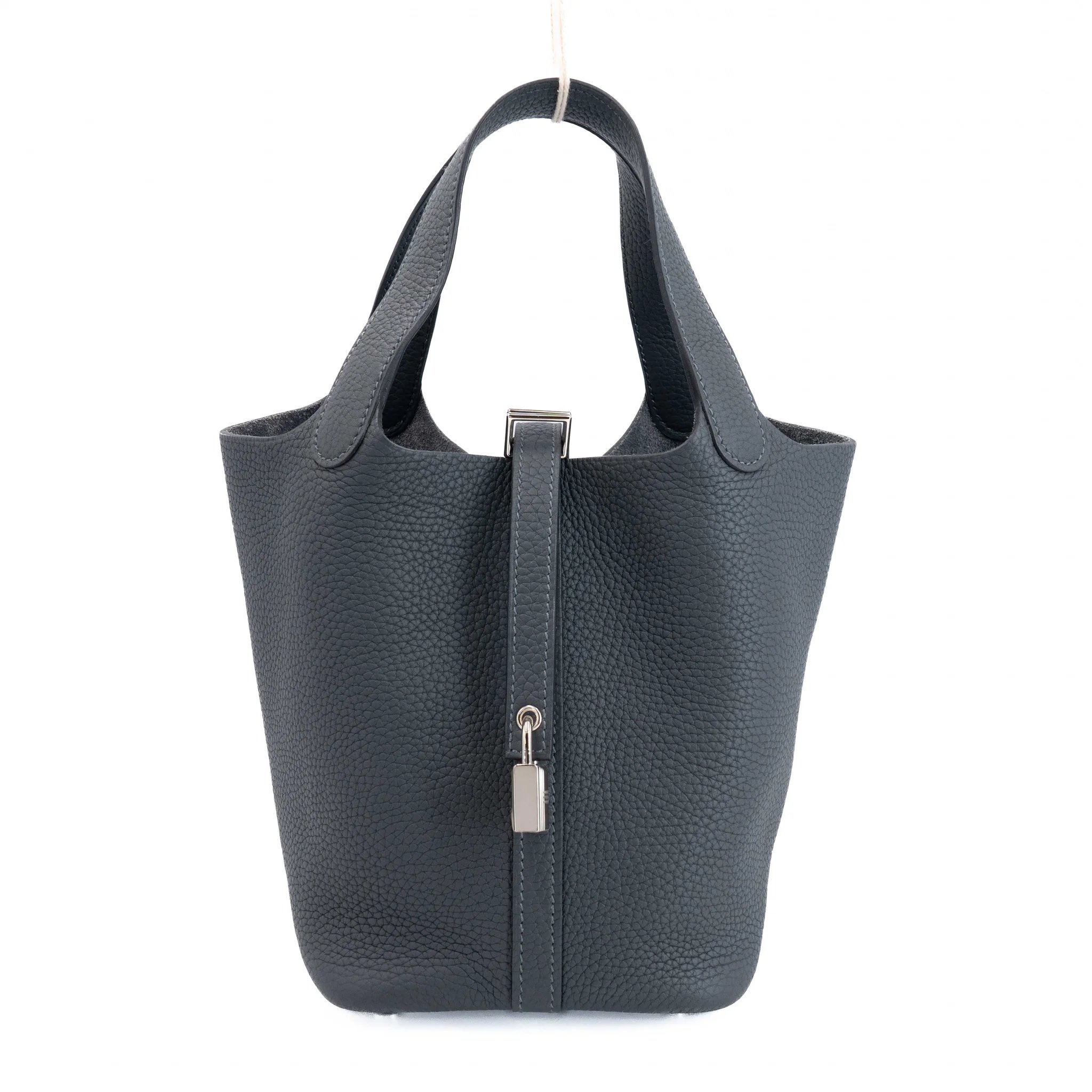 Unused ( Rank NS ) HERMÈS Picotin Lock PM Gris misty (H0) Clemence Palladium hardware W (2024)