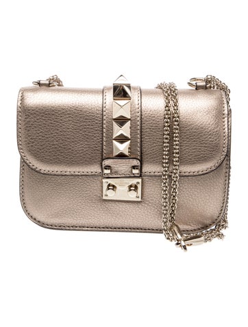Valentino Rockstud Glam Lock Flap Bag Small