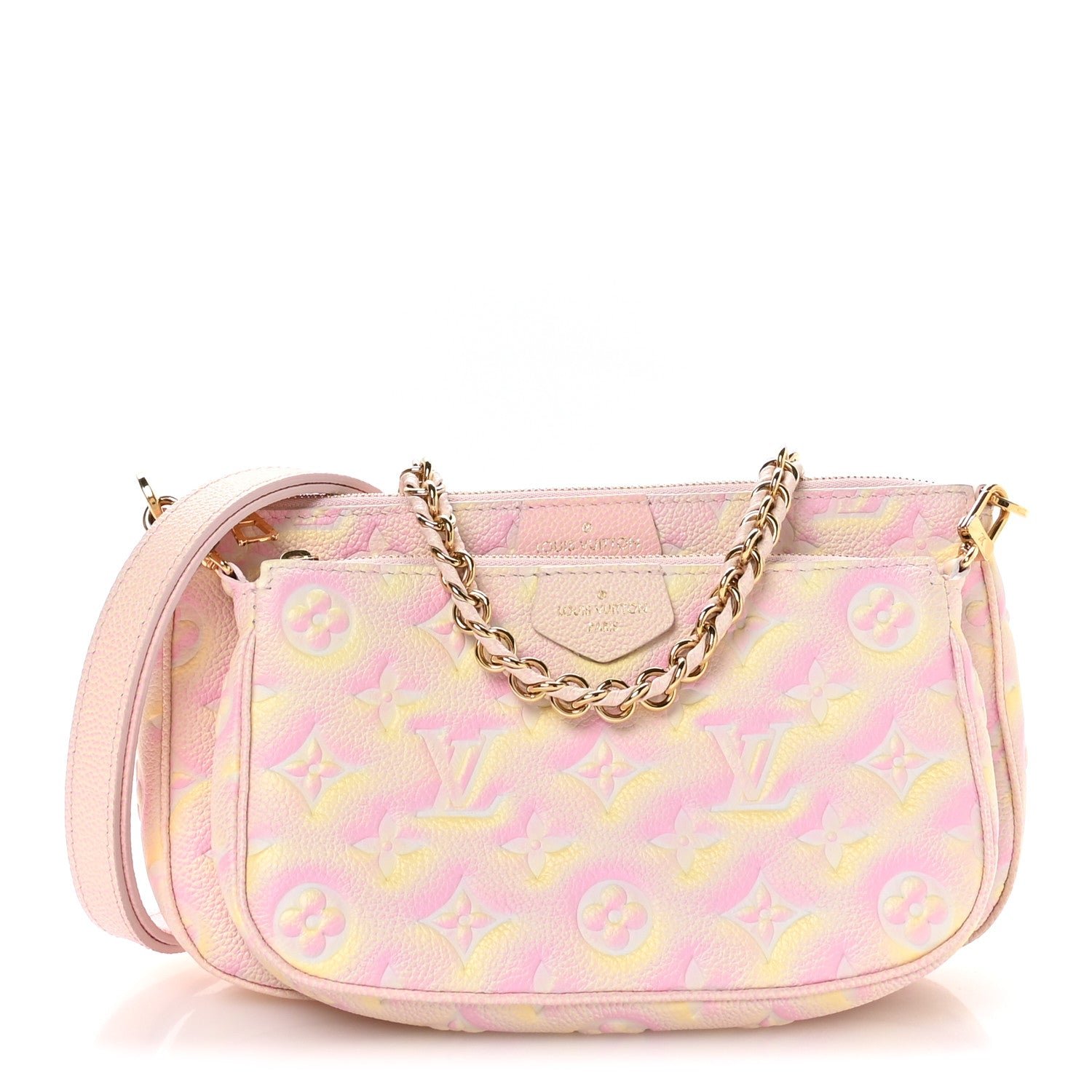 Louis Vuitton Empreinte Monogram Summer Stardust Multi Pochette Accessories Pink