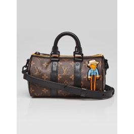 Louis Vuitton Louis Vuitton Monogram Macassar Canvas Zoom With Friends Keepall XS