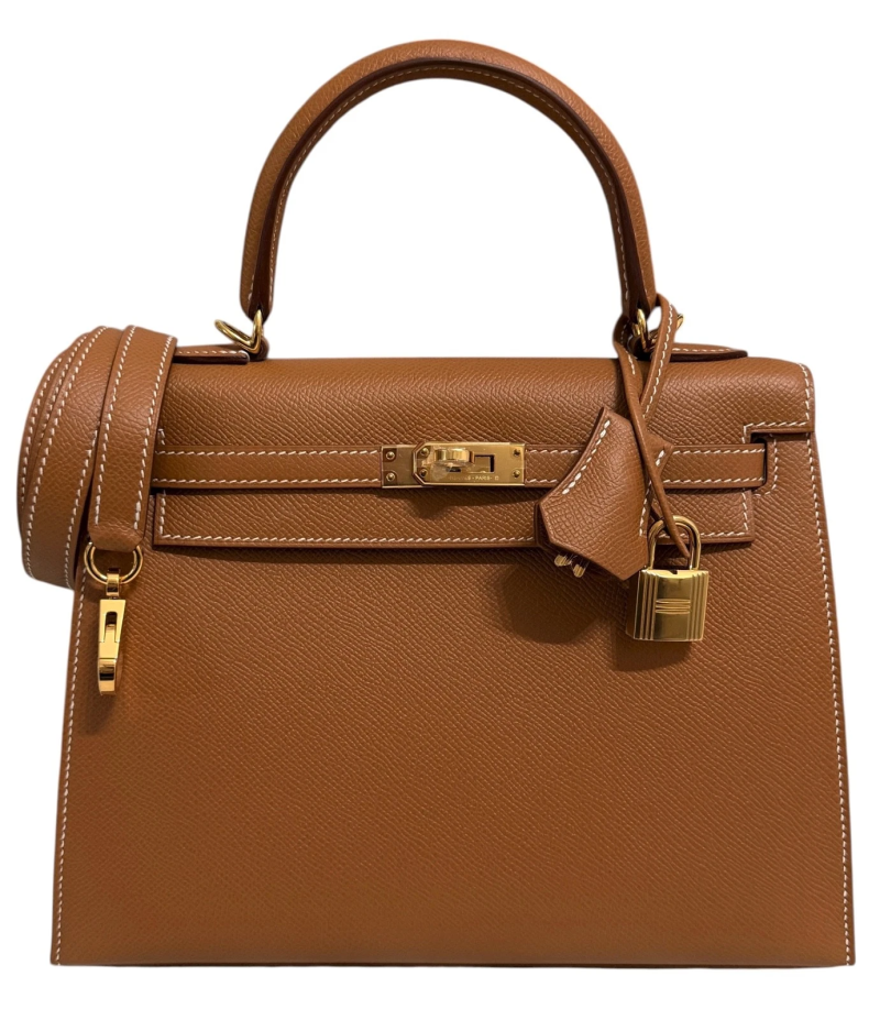 Hermes Gold Epsom Sellier Kelly 25 Gold Hardware, 2022