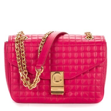 Leather C Flap Crossbody