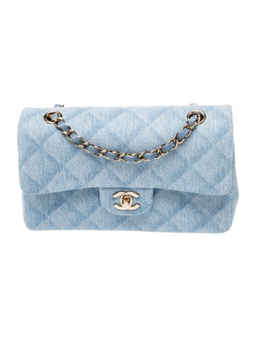 Small Denim Classic Flap Bag