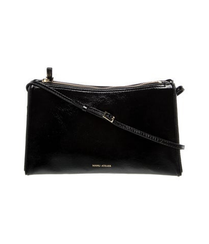 Manu Atelier Atelier Patent Leather Shoulder Bag