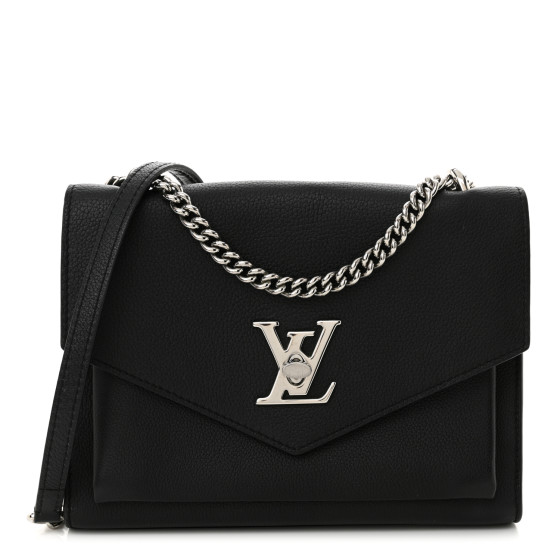 Louis Vuitton Soft Calfskin My Lockme Chain Bag BB Black