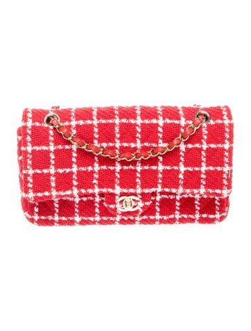 Medium Tweed Double Flap Bag