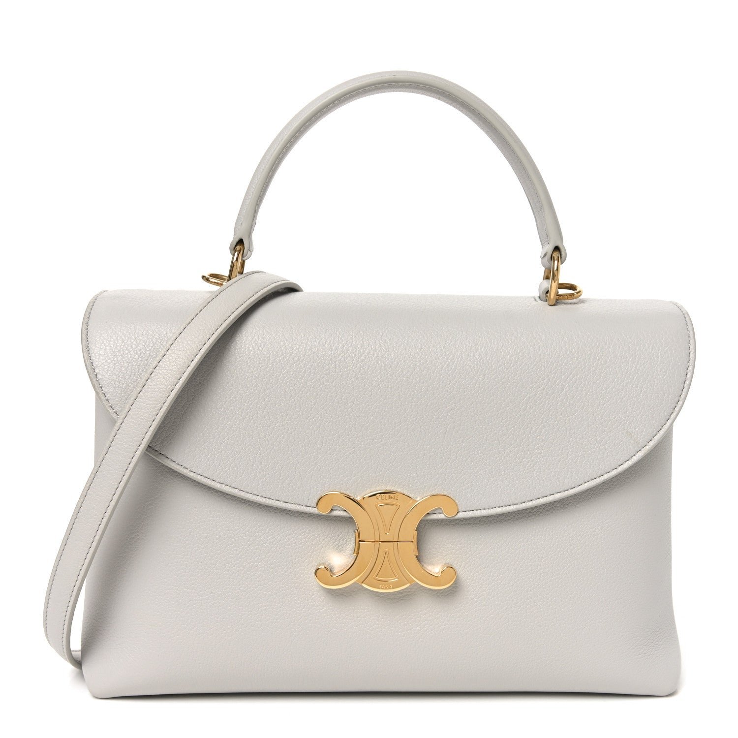 Celine Supple Calfskin Medium Nino Cloudy Grey