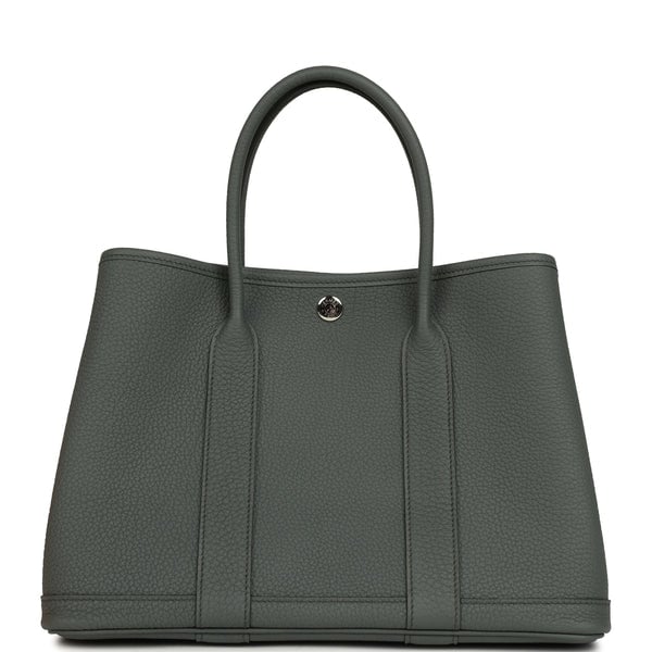 Hermes Hermes Garden Party 30 Vert Amande Negonda Palladium Hardware