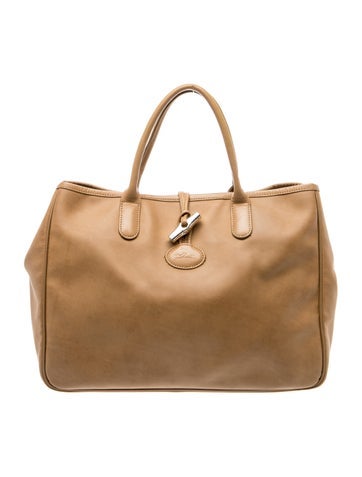 Longchamp Leather Top Handle Bag