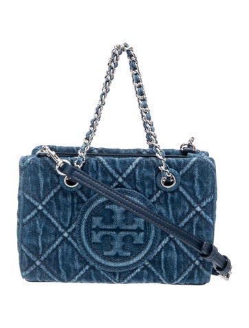 Denim Top Handle Bag