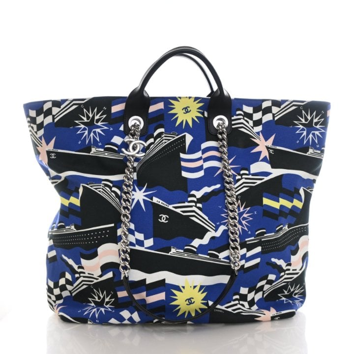 Chanel Large Mixed Fibers La Pausa Bay Shopping Tote