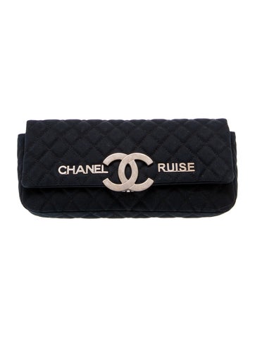 Denim Quilted Cruise Clutch