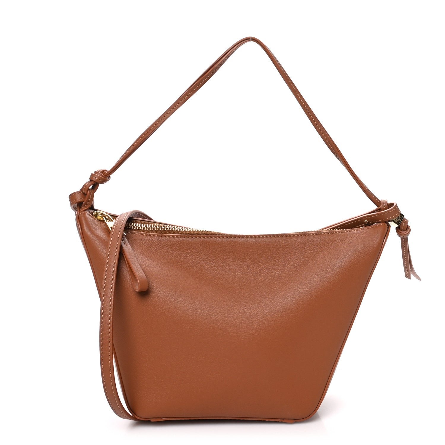 Loewe Calfskin Mini Hammock Hobo Tan
