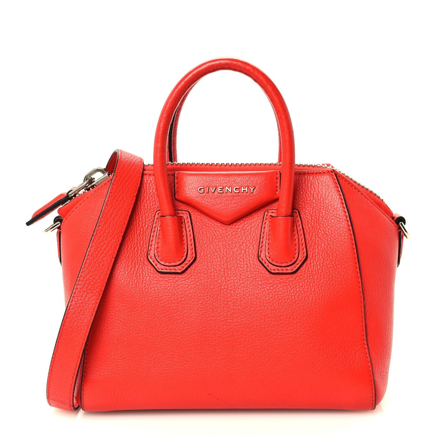 Givenchy Sugar Goatskin Mini Antigona Red