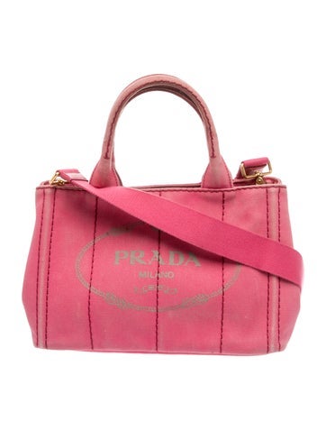 Enameled Metal Triangle Canapa Canvas Tote