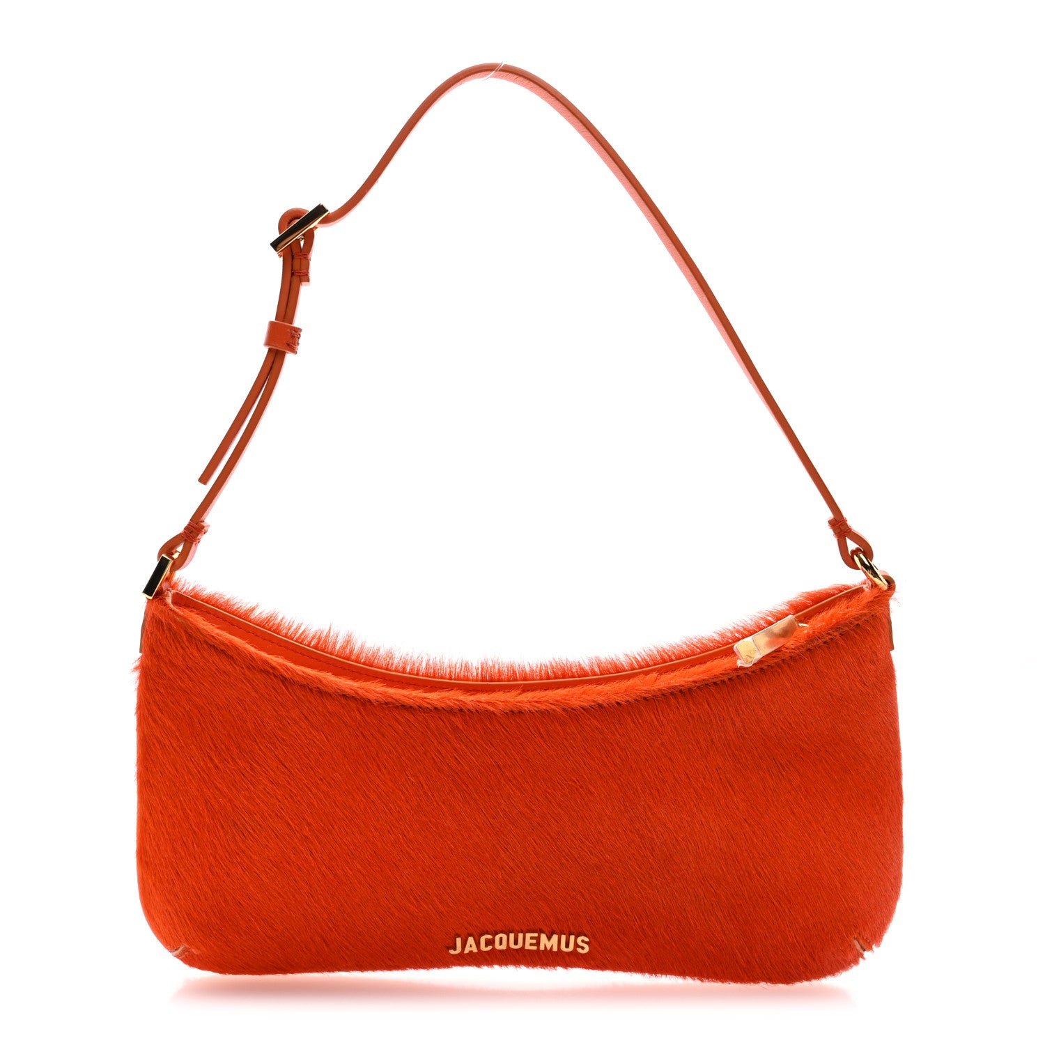 Jacquemus Calf Hair Le Bisou Perle Orange